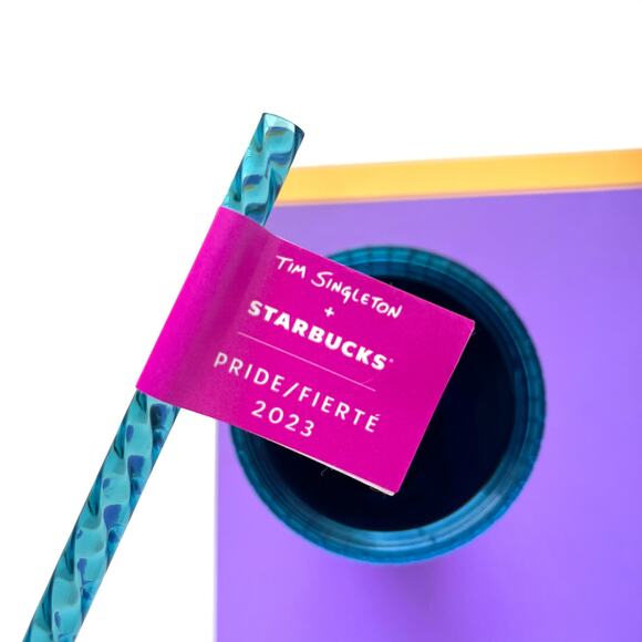 Starbucks Pride Tumbler Cup Venti - Rainbow Ombre 2023 Tim Singleton Gradient - Picture 3 of 7